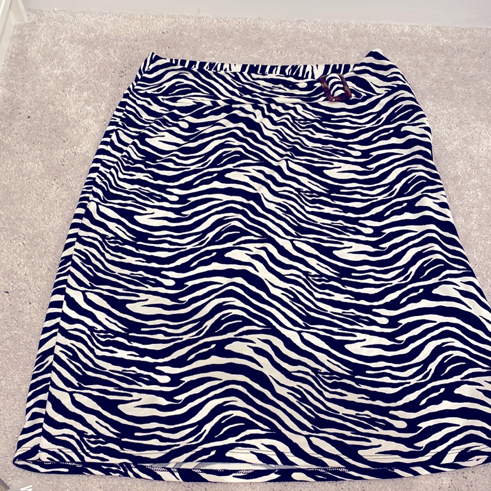 Nine & company zebra skirt